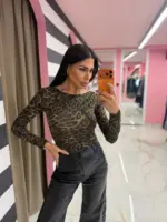 Wild leopard mesh