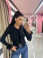 Lace Trim Knit Top - Image 4