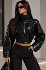 Croc Effect Jacket