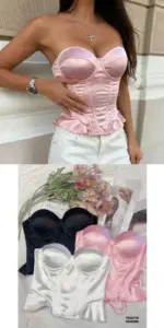 Satin corset top - Image 4