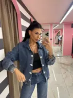 Denim Butterfly Jacket - Image 2
