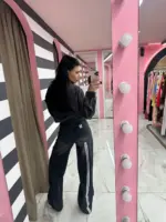 Side Stripe Wide Leg Jeans - Image 3