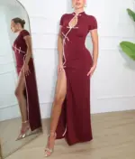 Oriental Detail Maxi Dress