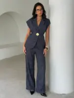 Pinstripe Tailored Set