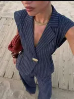 Pinstripe Tailored Set - Image 4