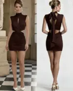Cut Out Mini Dress - Image 3