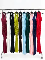 Draped Satin Maxi Dress - Image 4