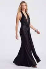 Elegant Drape Maxi Dress - Image 2