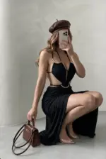 Aurelia Draped Maxi Dress - Image 3
