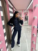 Sculpt denim set