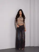 Floral Shadow Jeans
