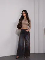Floral Shadow Jeans - Image 2