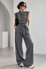 Military Chic Jumpsuit - Image 4