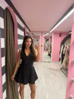 Preppy Pinstripe Playsuit - Image 10