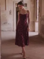 Floral Satin Dress