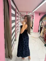 Floral Satin Dress - Image 6