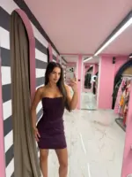 Noir Corset Mini Dress