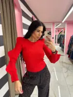 Scarlet Ruffle Knit - Image 2