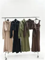 Contrast Piping Jumpsuit Set - Image 3