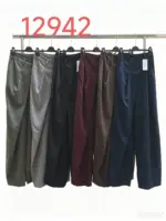 Draped Wide-Leg Trousers - Image 3