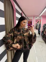 Zebra Print Bomber Jacket - Image 3