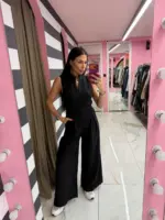 Tie-Back Wide Leg Jumpsuit
