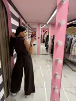 Tie-Back Wide Leg Jumpsuit - Image 4
