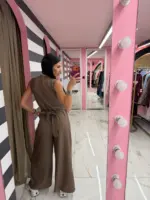 Tie-Back Wide Leg Jumpsuit - Image 6