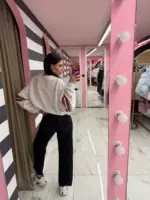 Raw Hem Straight Leg Jeans - Image 2