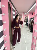 Cropped Zip Hoodie Set - Image 7