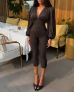 Sheer Corset & Capri Set - Image 4