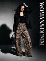 Zebra Statement Wide Leg Pants