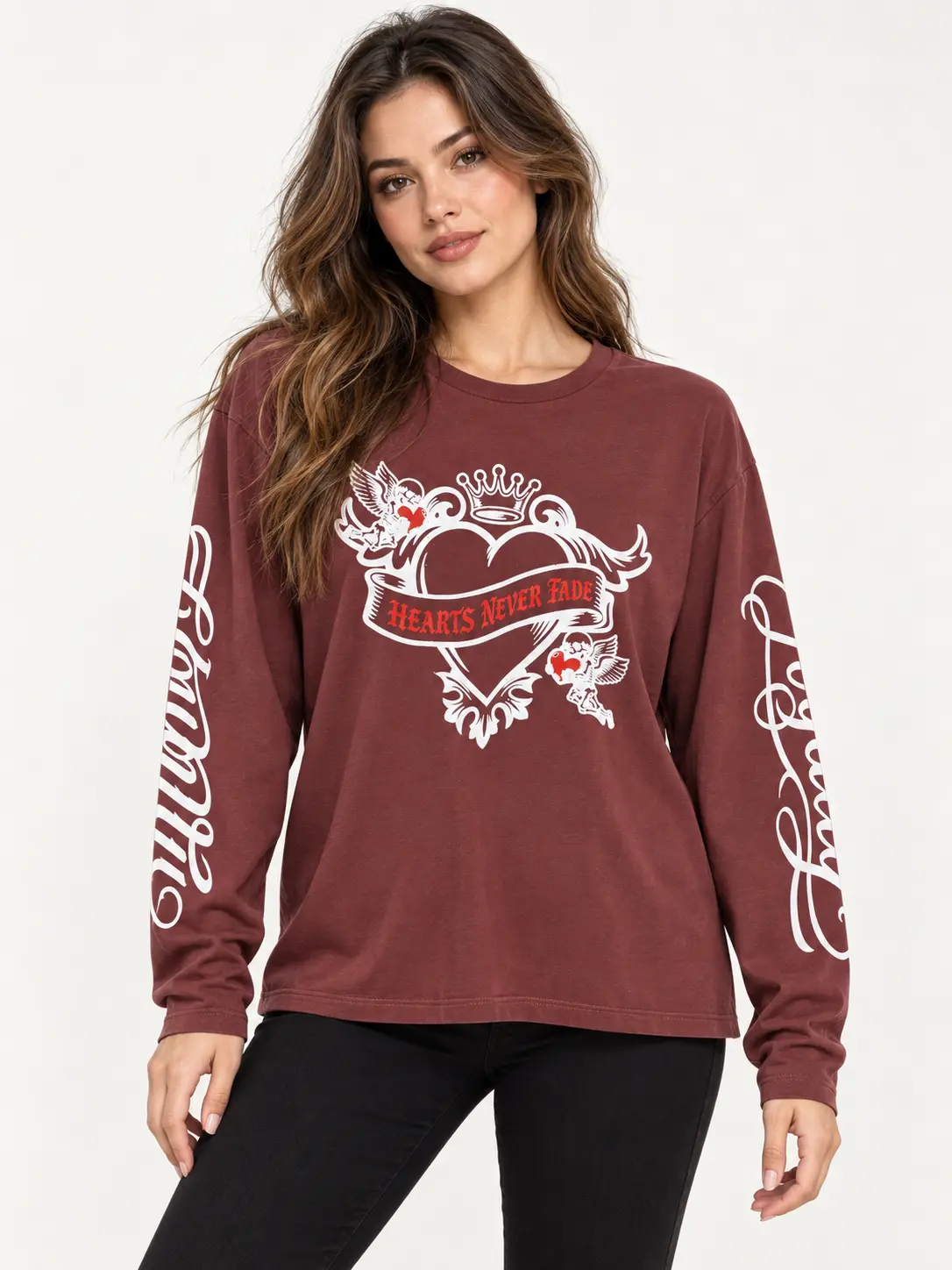 img_6ac668a3611795.97673881 Rebel Heart Long Sleeve Top - Image 1
