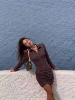 Satin muse dress
