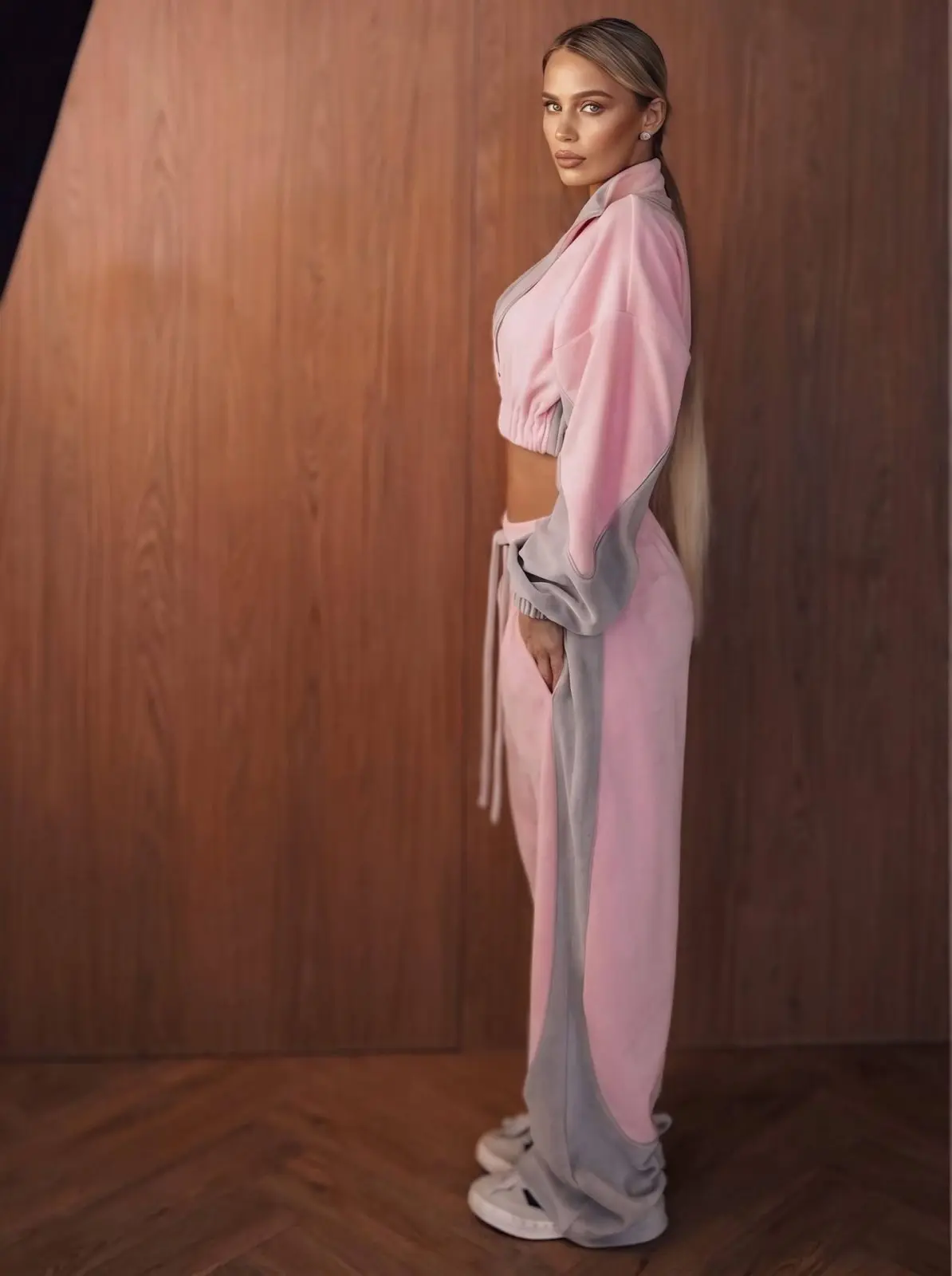 img_6acbcf63890600.63017873 Velvet pink muse set - Image 1
