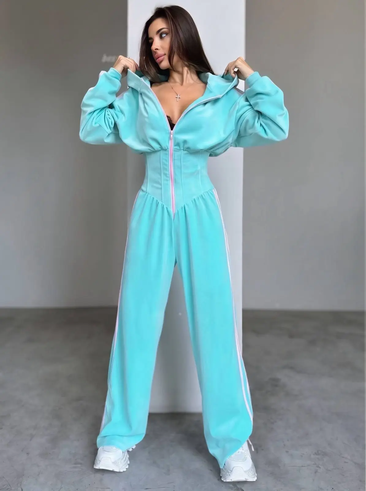 img_6acbcf77b4d885.64758753 Velvet Curve Jumpsuit - Image 1