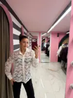 Lace elegance shirt