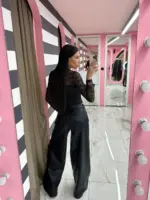 Midnight Eco Leather Pants - Image 2