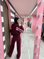 Sporty Chic Striped Set - Image 2